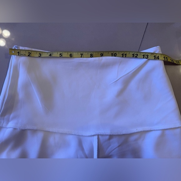 ENDLESS ROSE FLOUNCE WAIST TIE MINI SKORT ruffle white zipper size M - Picture 7 of 15